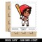 Water Bottle Sticker Set Baseball Boy Batter with Bat Chibi Sports Cute Waterproof Vinyl Stickers Pack Decal, Skateboard, Laptop, Car, Window, Bumper - 5 Pack